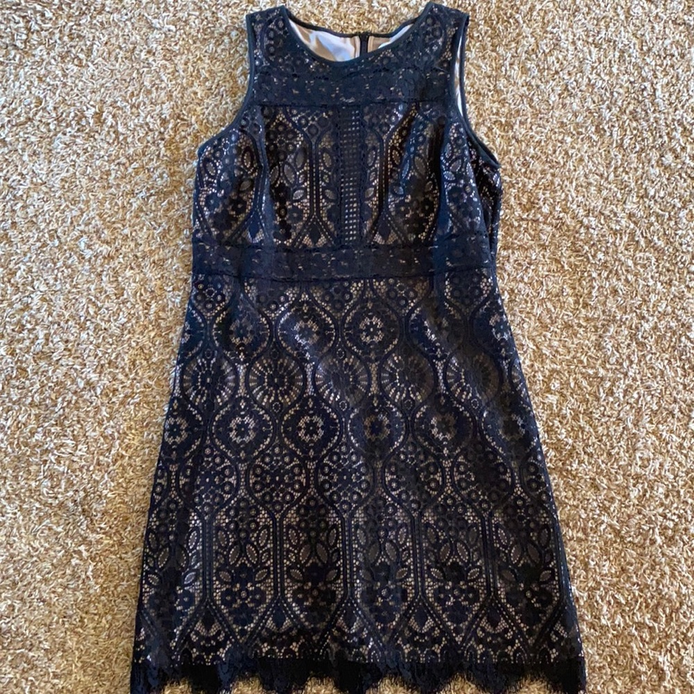 Black lace dress